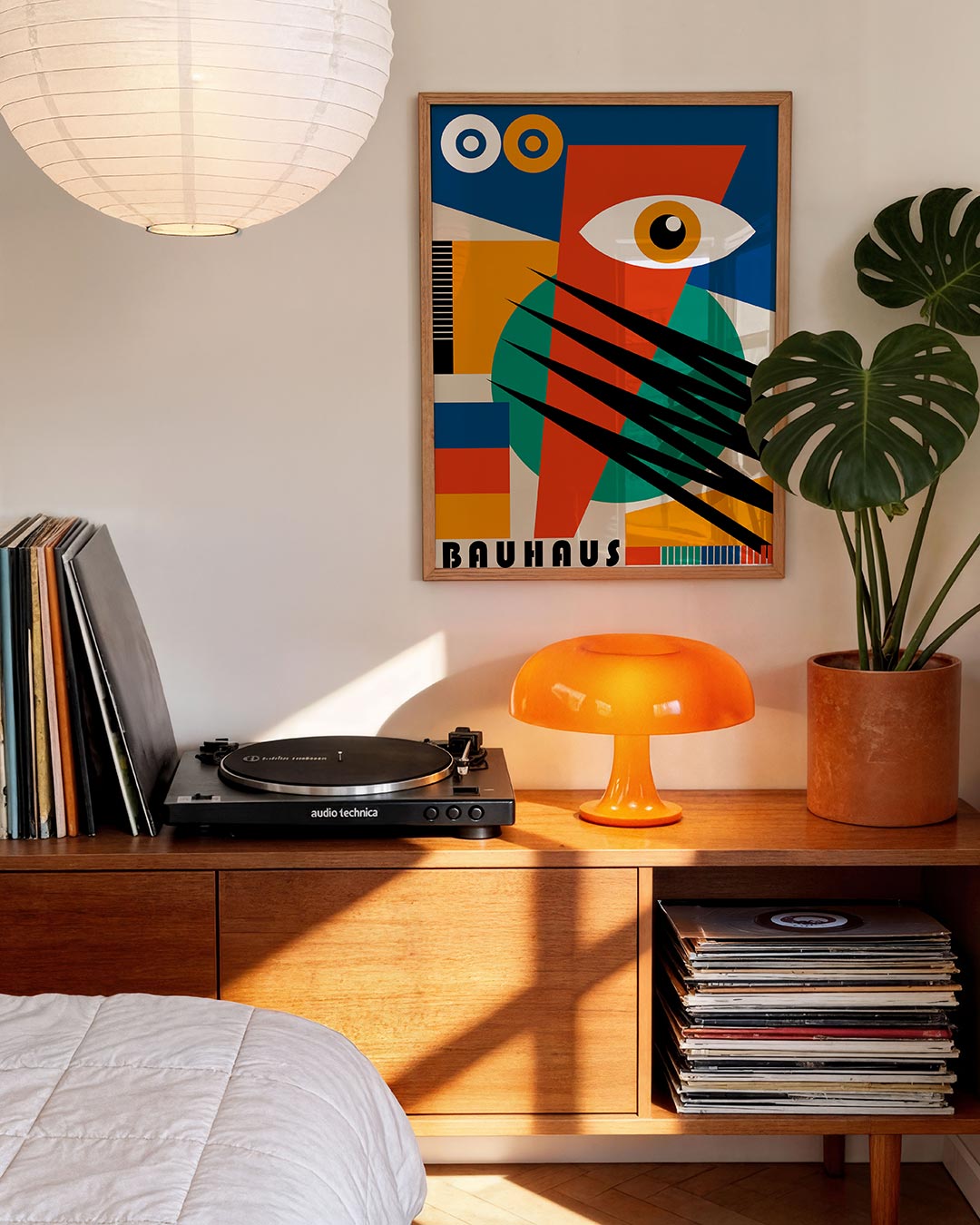 Vorm en kleur – moderne Bauhaus wandkunst als poster