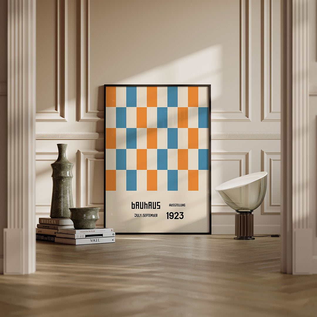 Kleurvlakken ritme – moderne Bauhaus wandkunst als poster