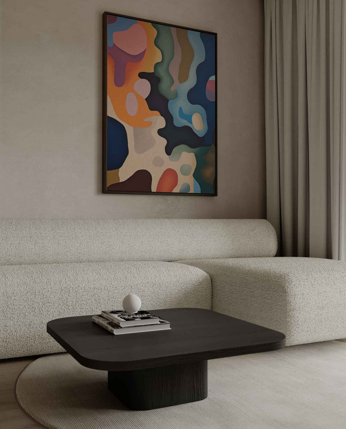 Kleurenexpeditie – canvas wanddecoratie in portret formaat