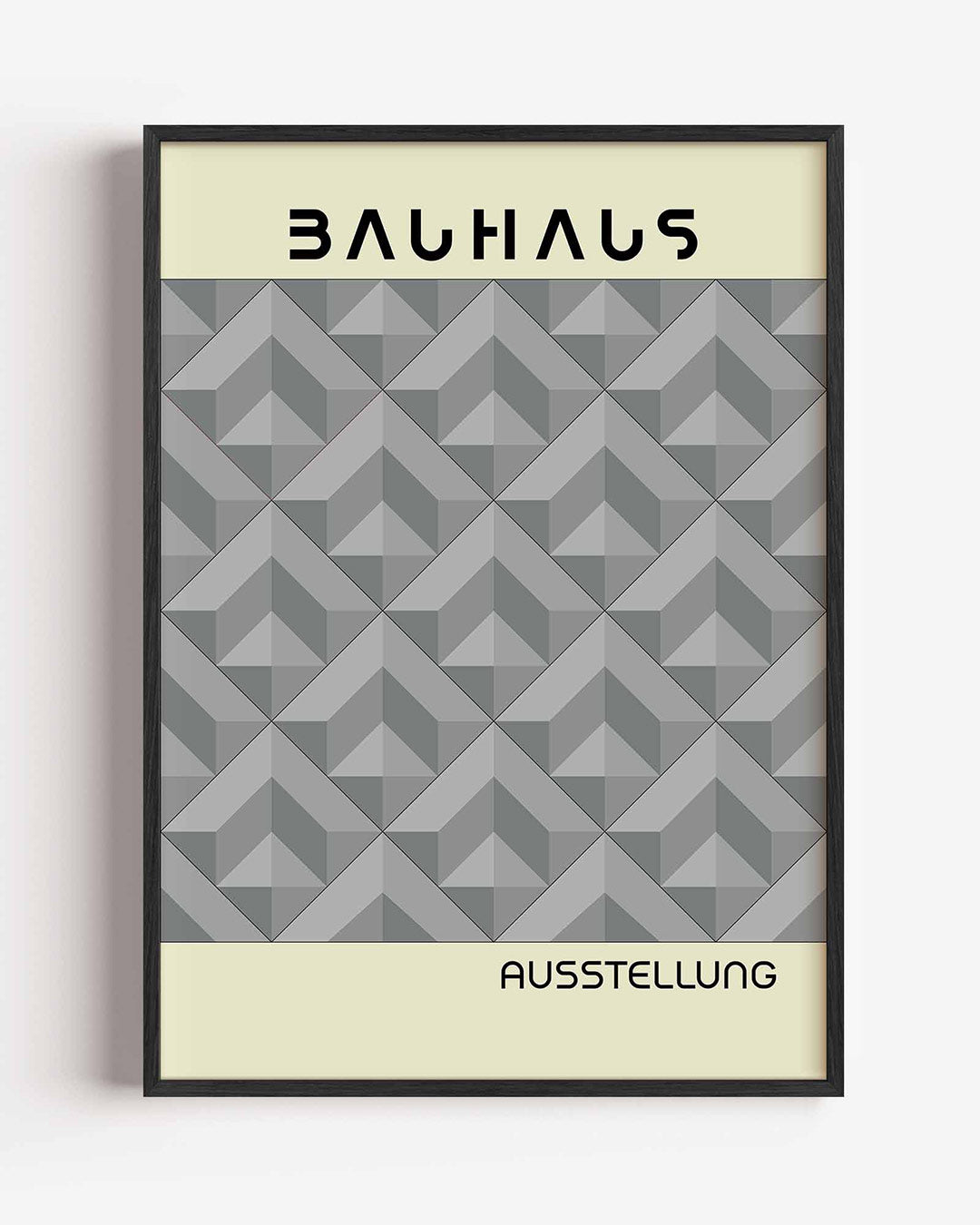 Vorm en balans – staande Bauhaus poster als wanddecoratie