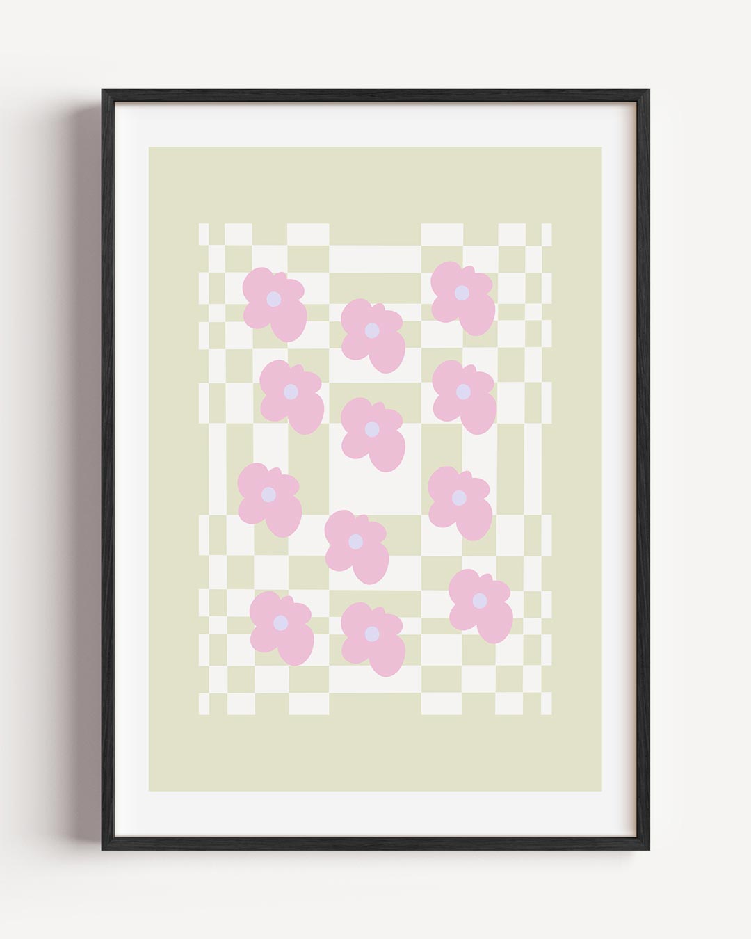 Bloemenweelde – moderne portret poster als wanddecoratie
