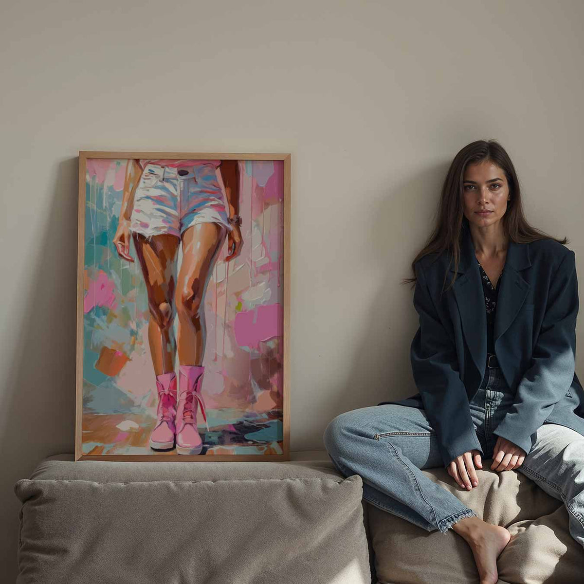 Urban Vibes Kunstposter – Streetart wandkunst als portret poster