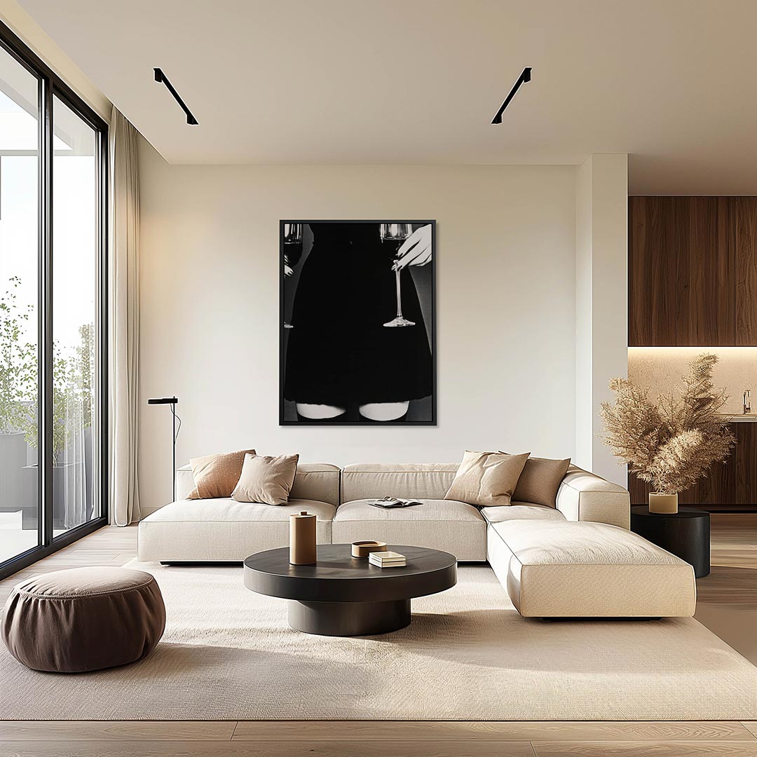 Elegante vormen – moderne staande wandkunst