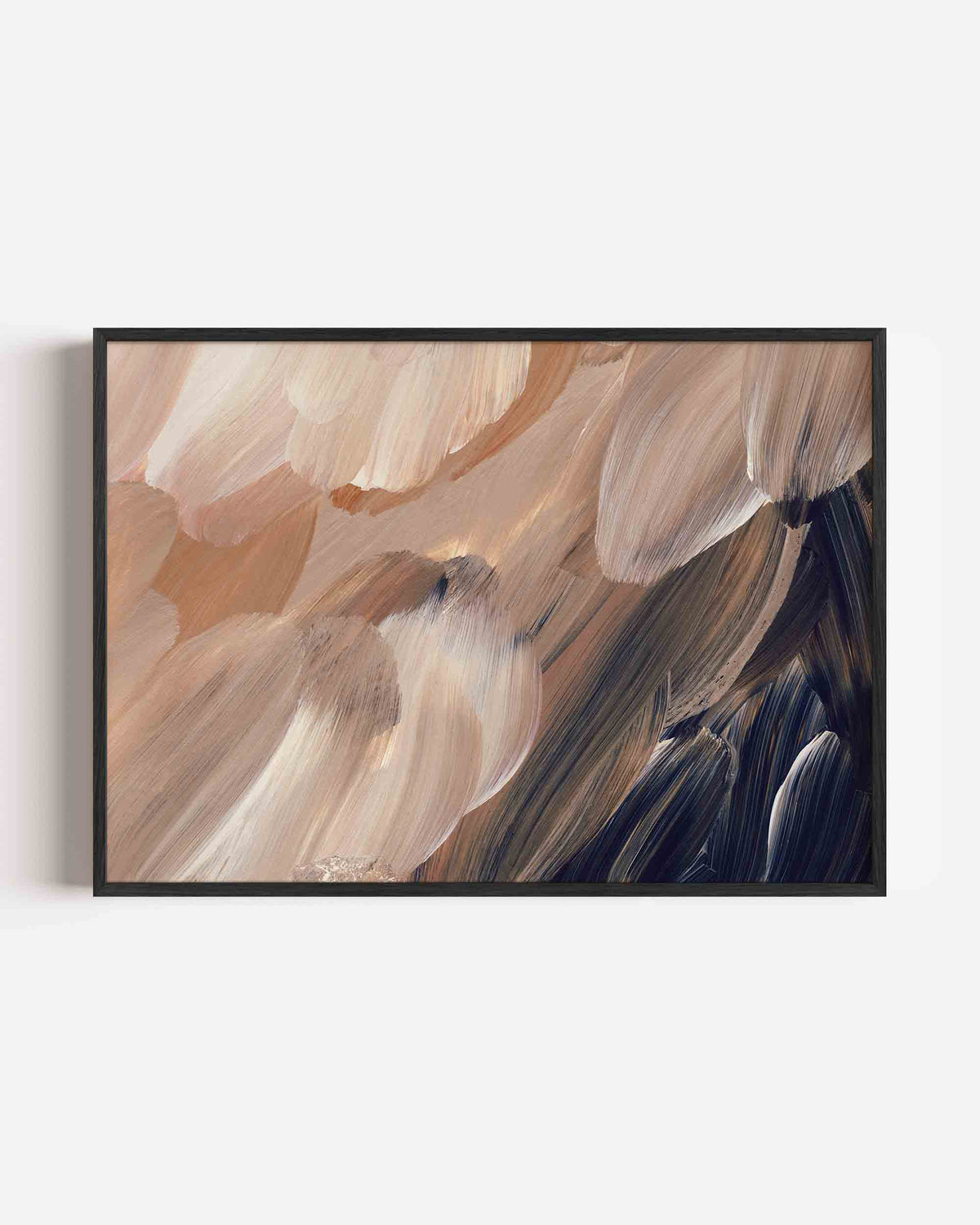 Abstracte penseelstreken – schilderkunst landscape poster als wanddecoratie