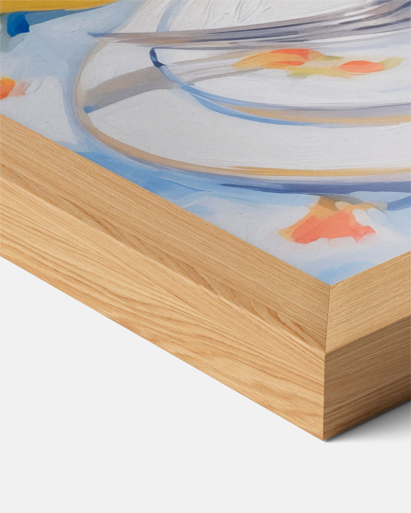 Zomers Tafeldecor met Citroenen – staande keuken wanddecoratie van WallArtistic