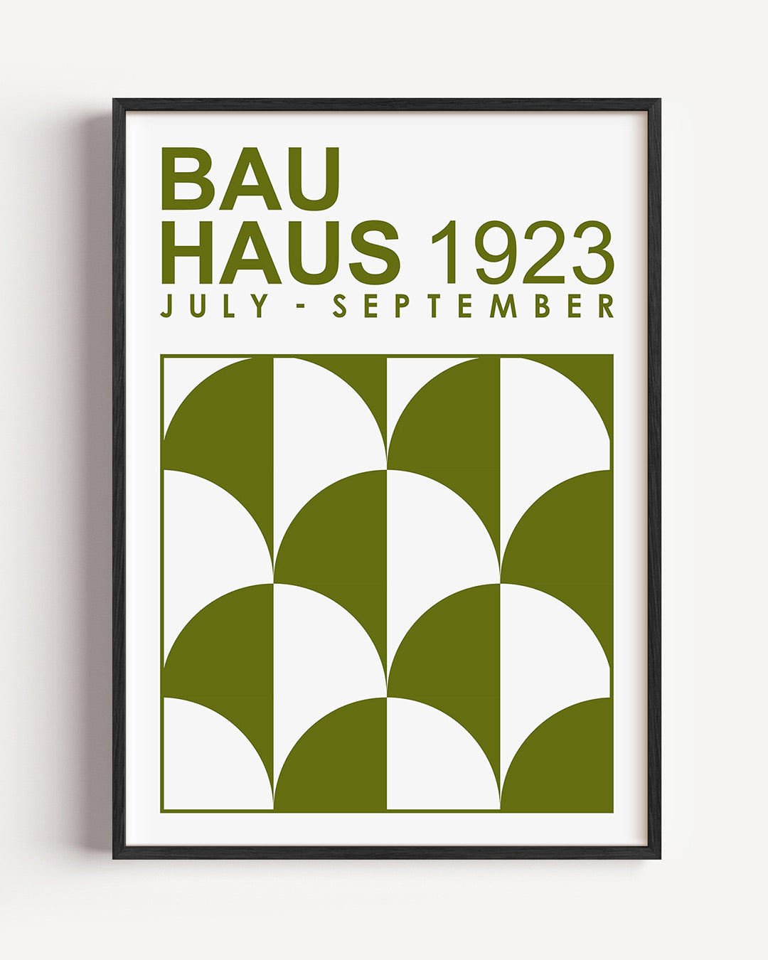 Vorm en kleur – staande Bauhaus poster als wanddecoratie