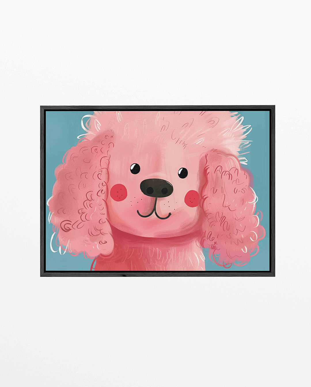Vrolijke hond illustratie – liggend kinder kunstwerk