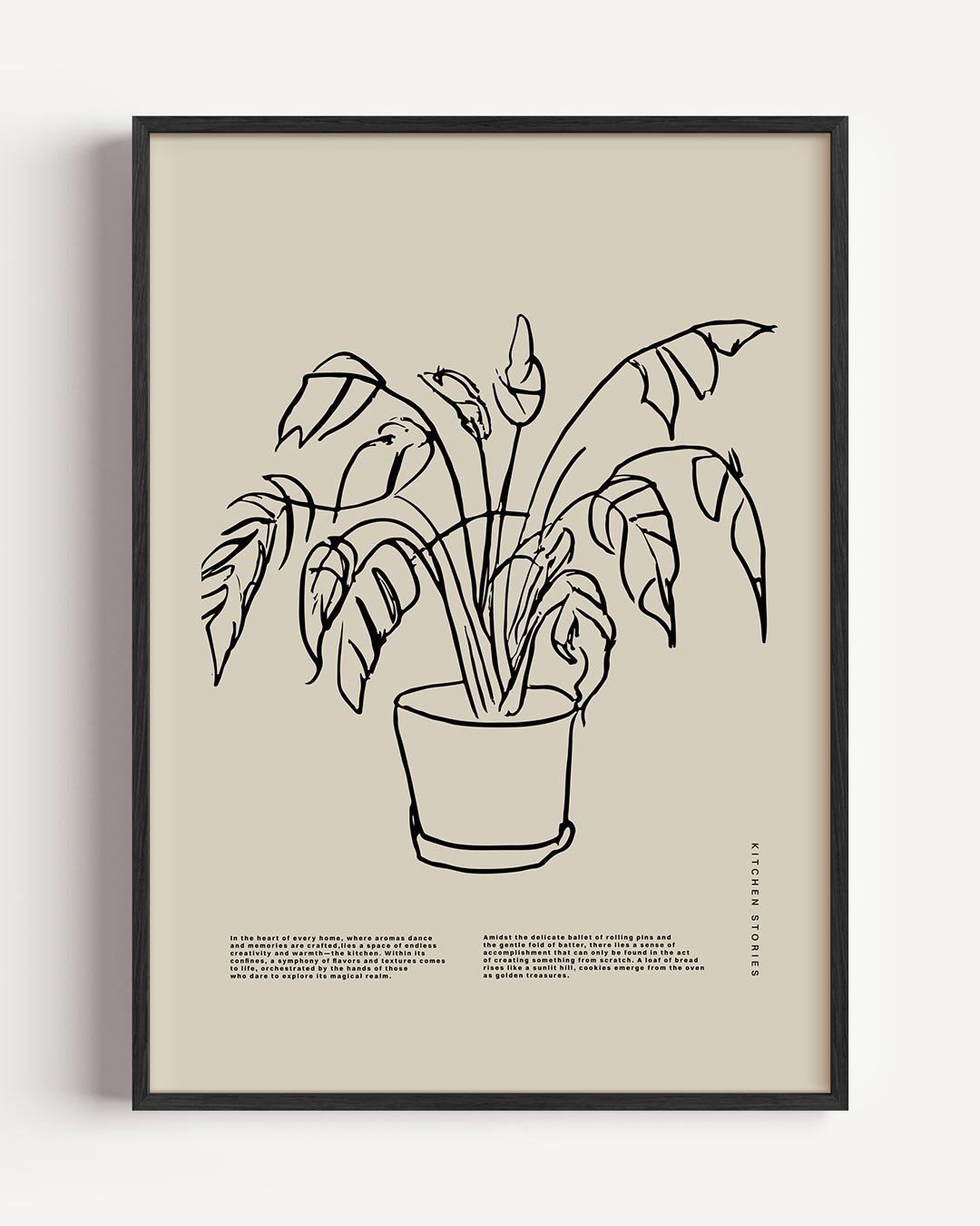 Stijlvolle Plantenposter – keuken portret poster als wanddecoratie