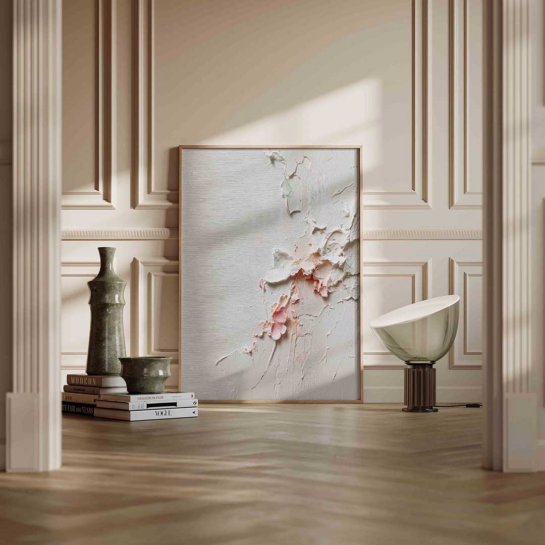 Abstracte textuur – staande abstracte wanddecoratie van WallArtistic