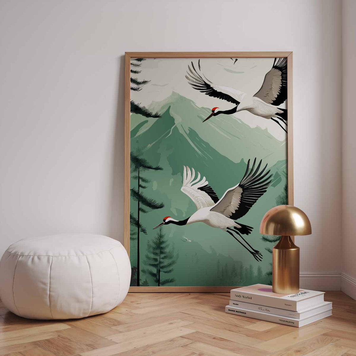 Vliegende Kraanvogels – dieren poster in staand formaat