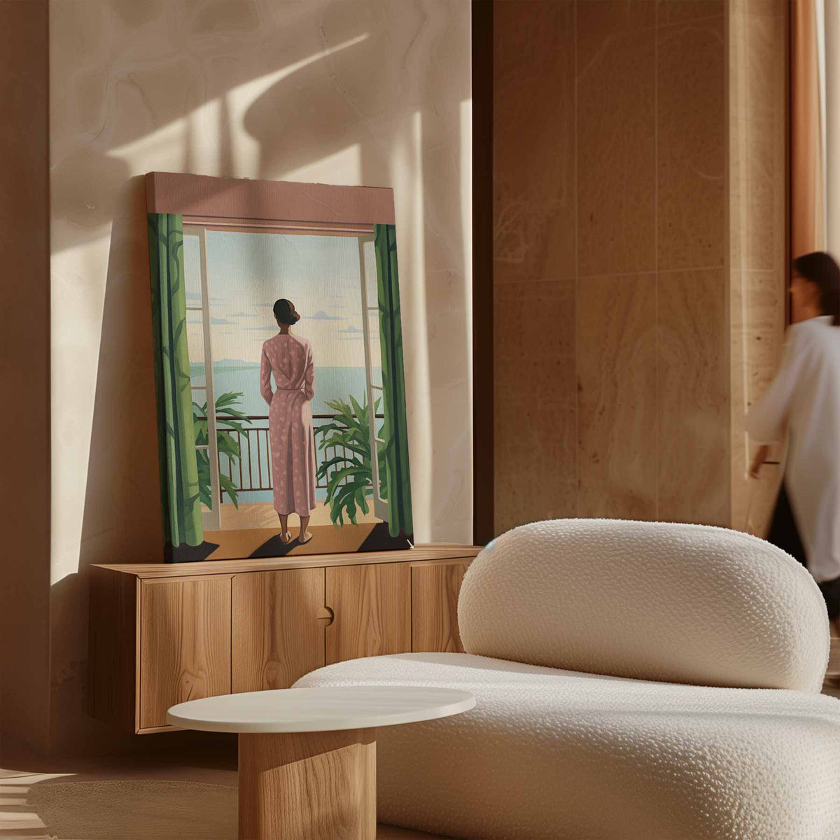 Uitzicht over de Oceaan – dibond kunstwerk als wanddecoratie