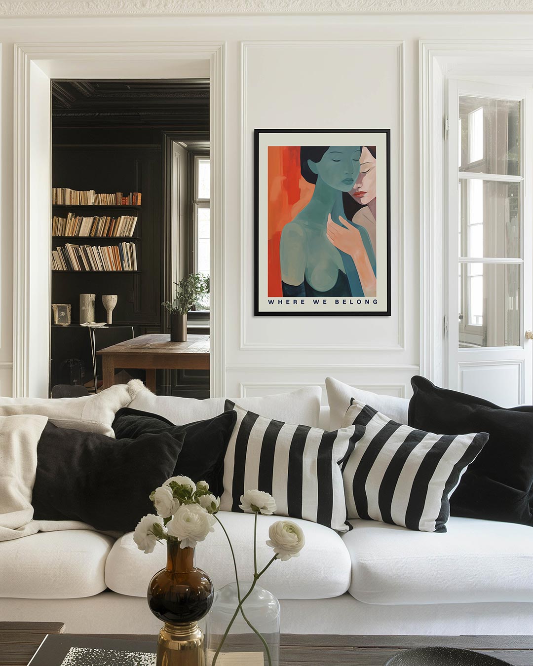 Intieme figuren – decoratief kunstwerk voor aan de muur