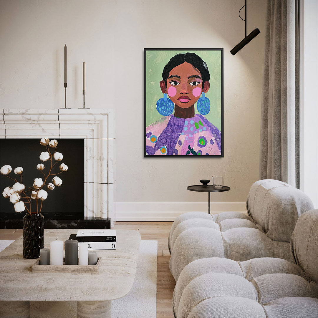 Portret – staand wanddecoratie kunstwerk