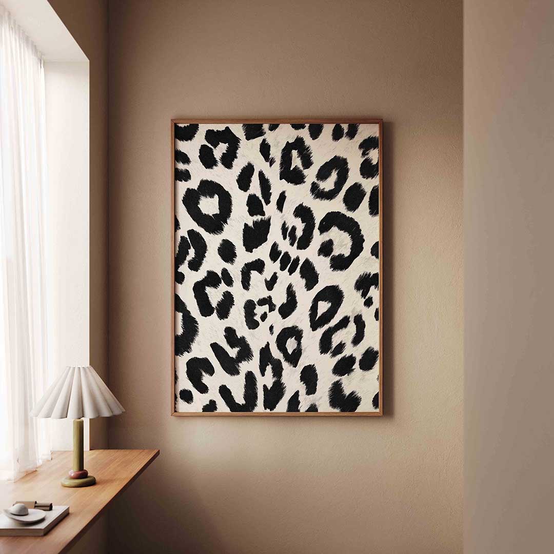 Luipaardpatroon – staande safari wanddecoratie van WallArtistic
