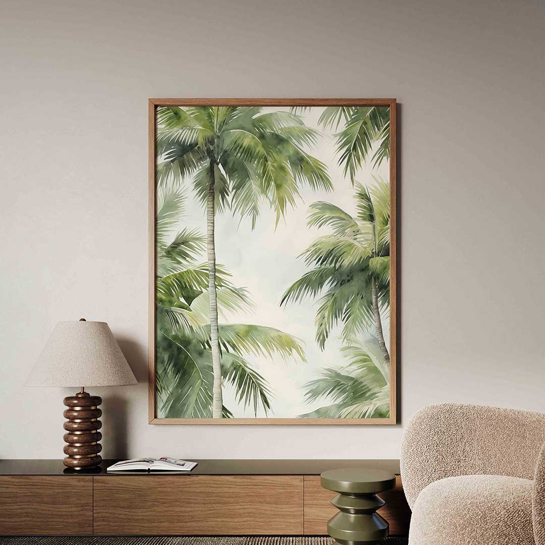 Palmbomen – tropische jungle poster in staand formaat