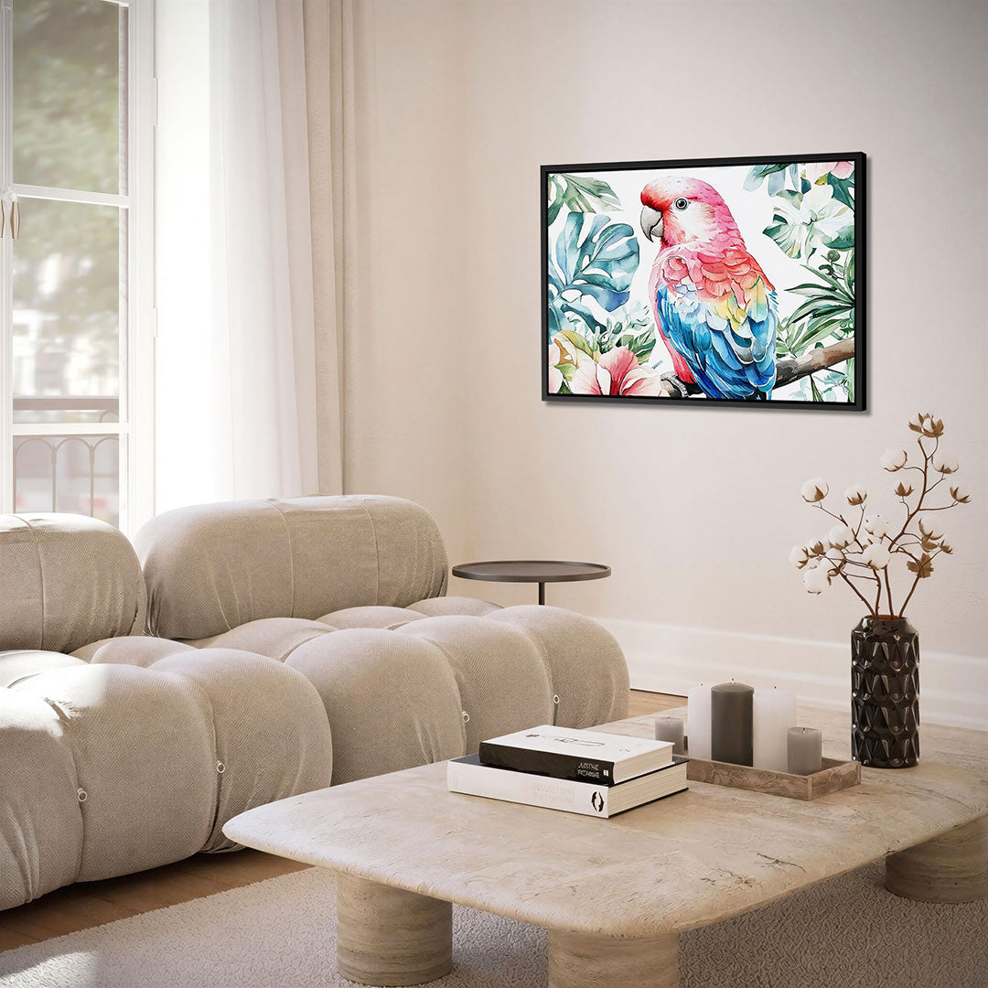 Vrolijke papegaai – Dieren kunstwerk – alternatieve weergave van het kunstwerk