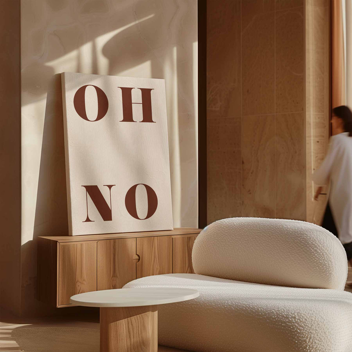 Oh No Poster – dibond kunstwerk als wanddecoratie