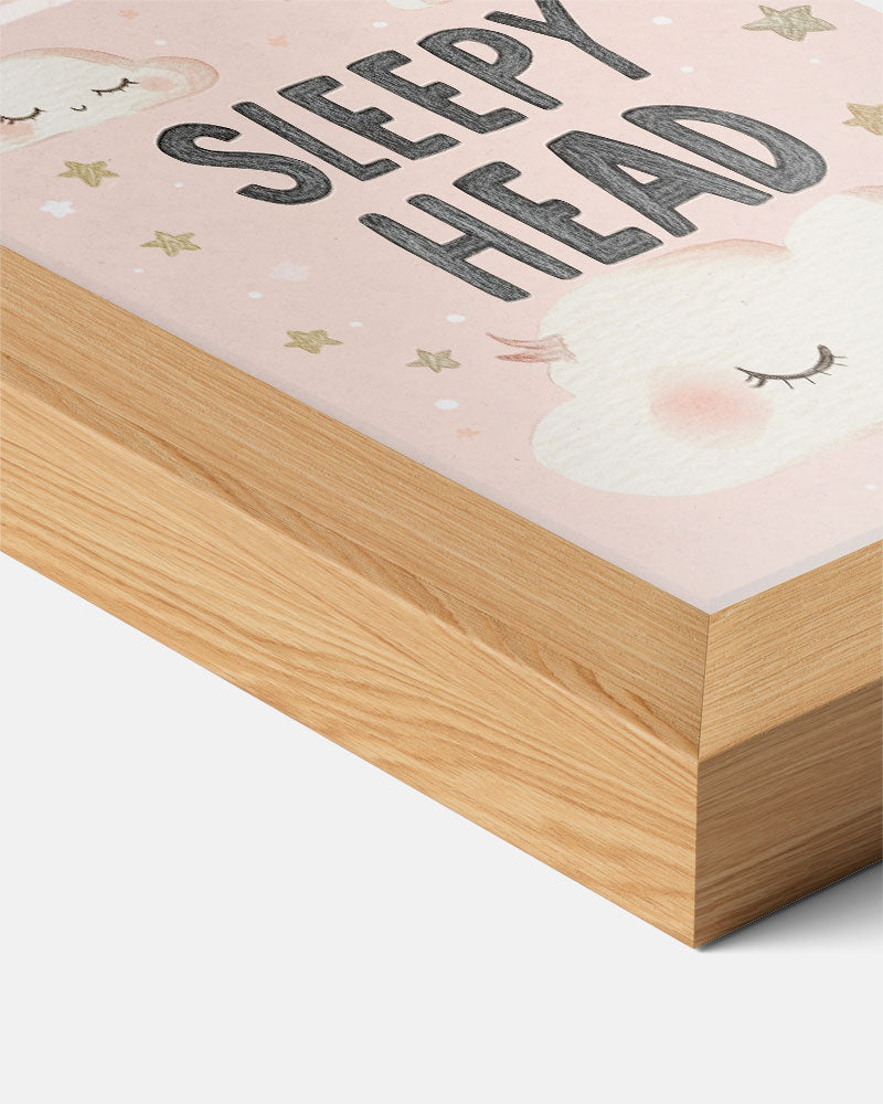 Dromerige Wolk Slaapkamerposter – kids poster als vrolijke staande wanddecoratie