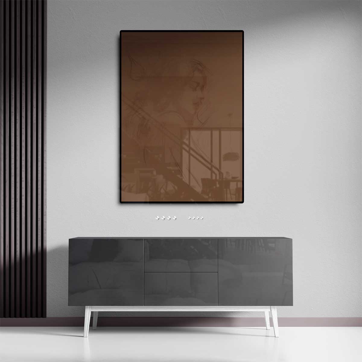 Dromerige Zachte Schets – staand kunstwerk voor modern interieur