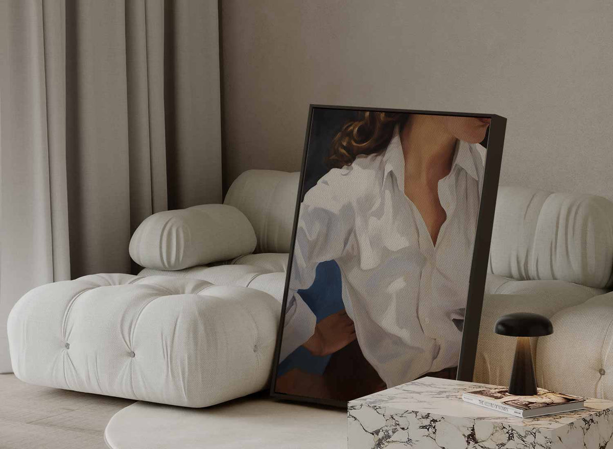 Casual Elegantie – portret kunstwerk als wanddecoratie, afbeelding 13