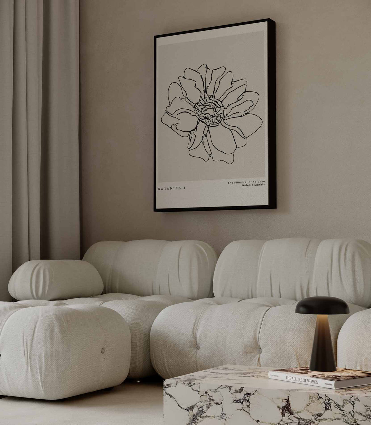 Botanica I – plexiglas wanddecoratie in portret formaat
