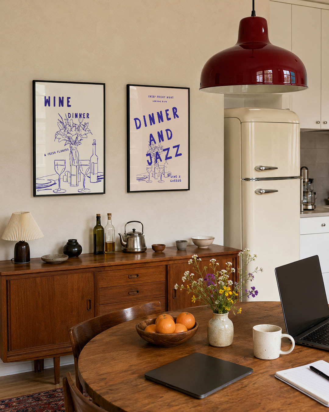 Lijnen en tafelsfeer Posterset