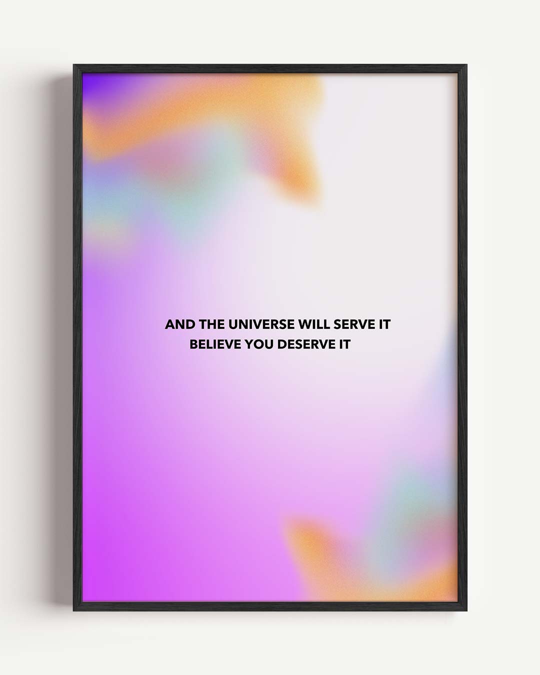 Believe You Deserve It – mindful portret poster als wanddecoratie