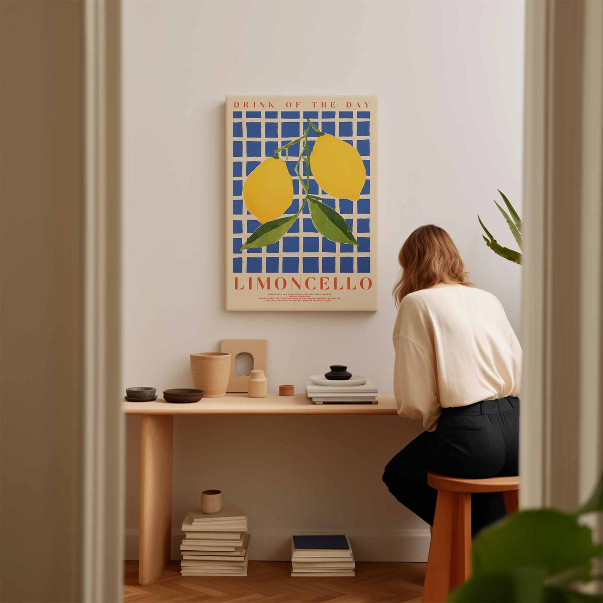 Citrus Serenade Poster – plexiglas kunstwerk als wanddecoratie