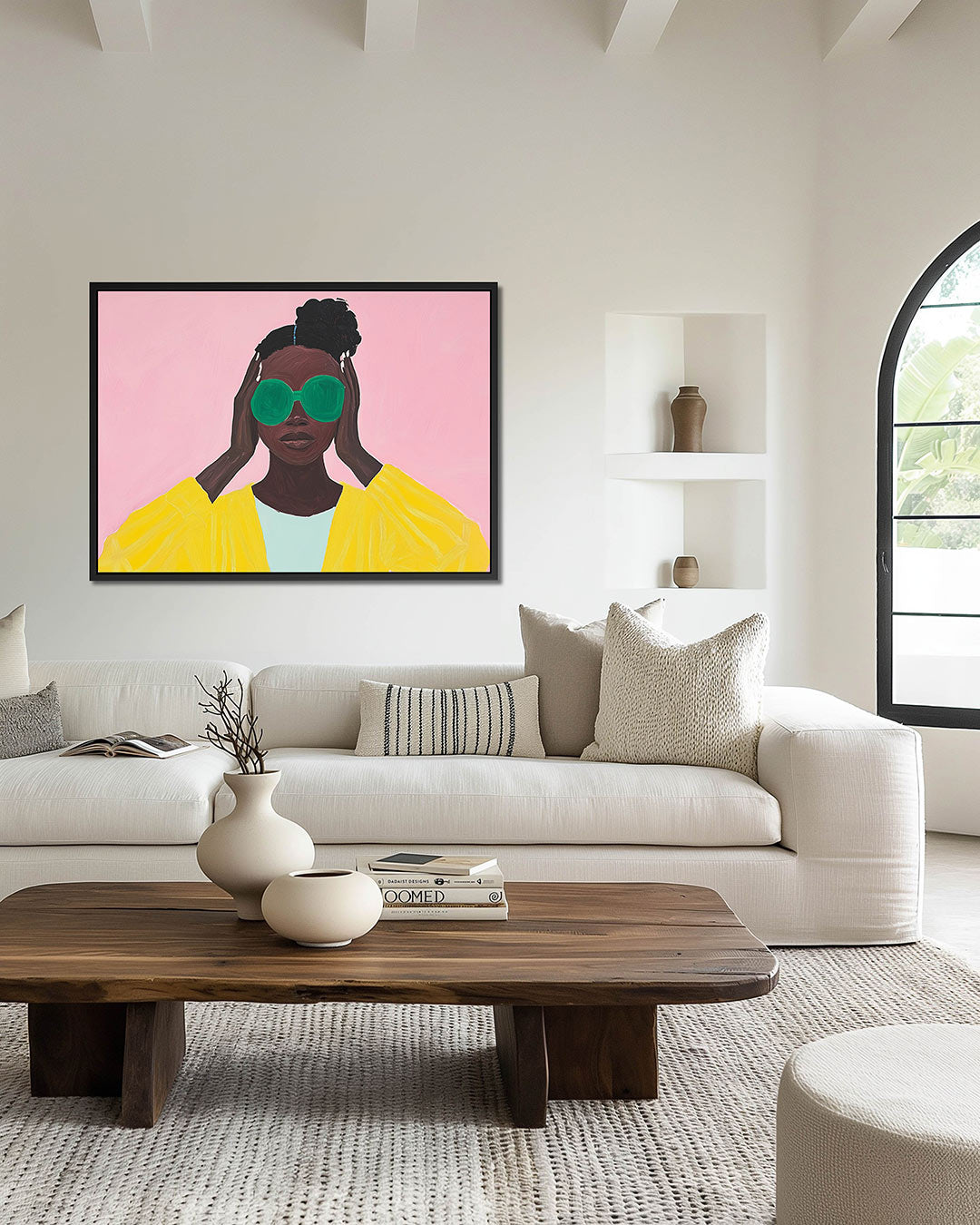 Kleurrijke portretuitdrukking – Kleurrijk – wanddecoratie in interieur