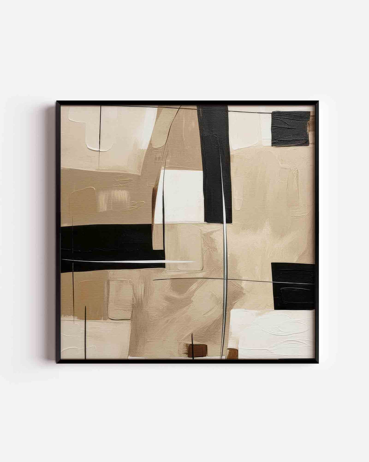 Abstracte vormen – zacht abstracte vierkante poster als wanddecoratie