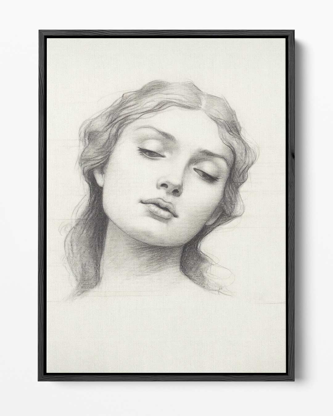 Tijdloze Elegantie – portret kunstwerk als wanddecoratie