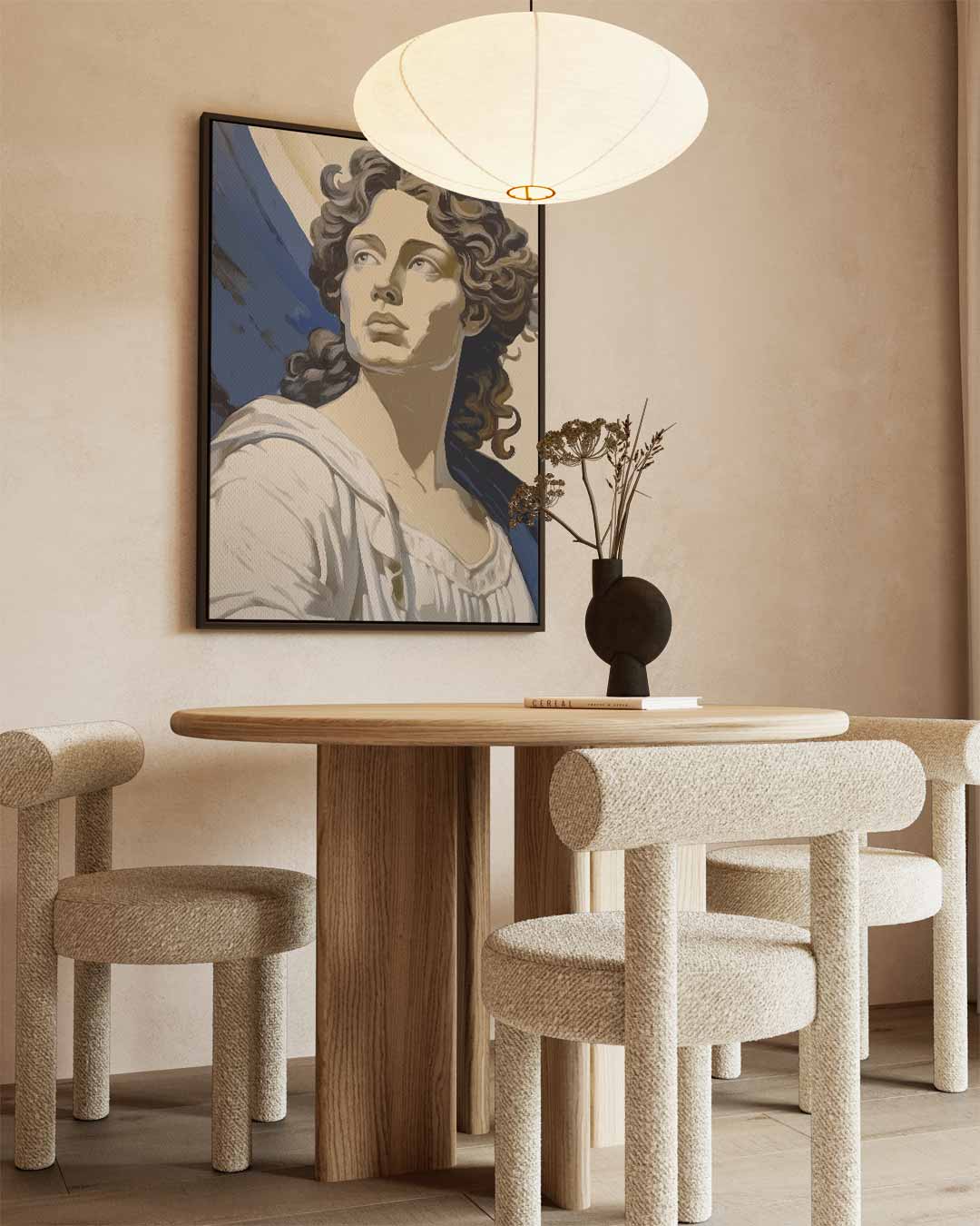 Inspirerende Blik – dibond wanddecoratie in staand formaat