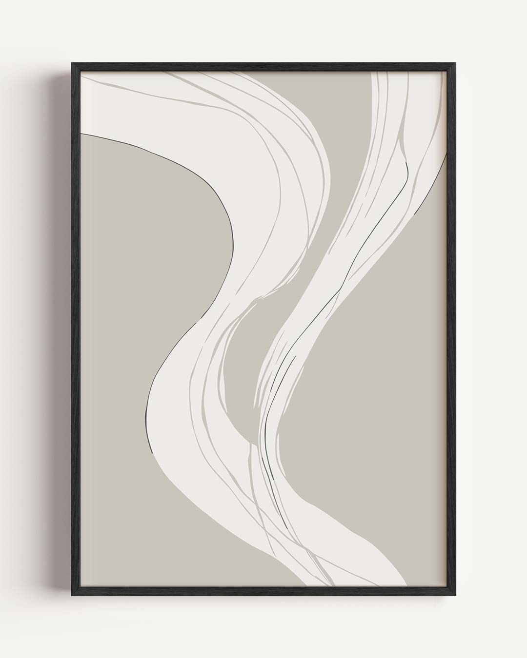 Sierlijke Abstracte Kunstposter – kleurrijke abstracte portret poster als wanddecoratie