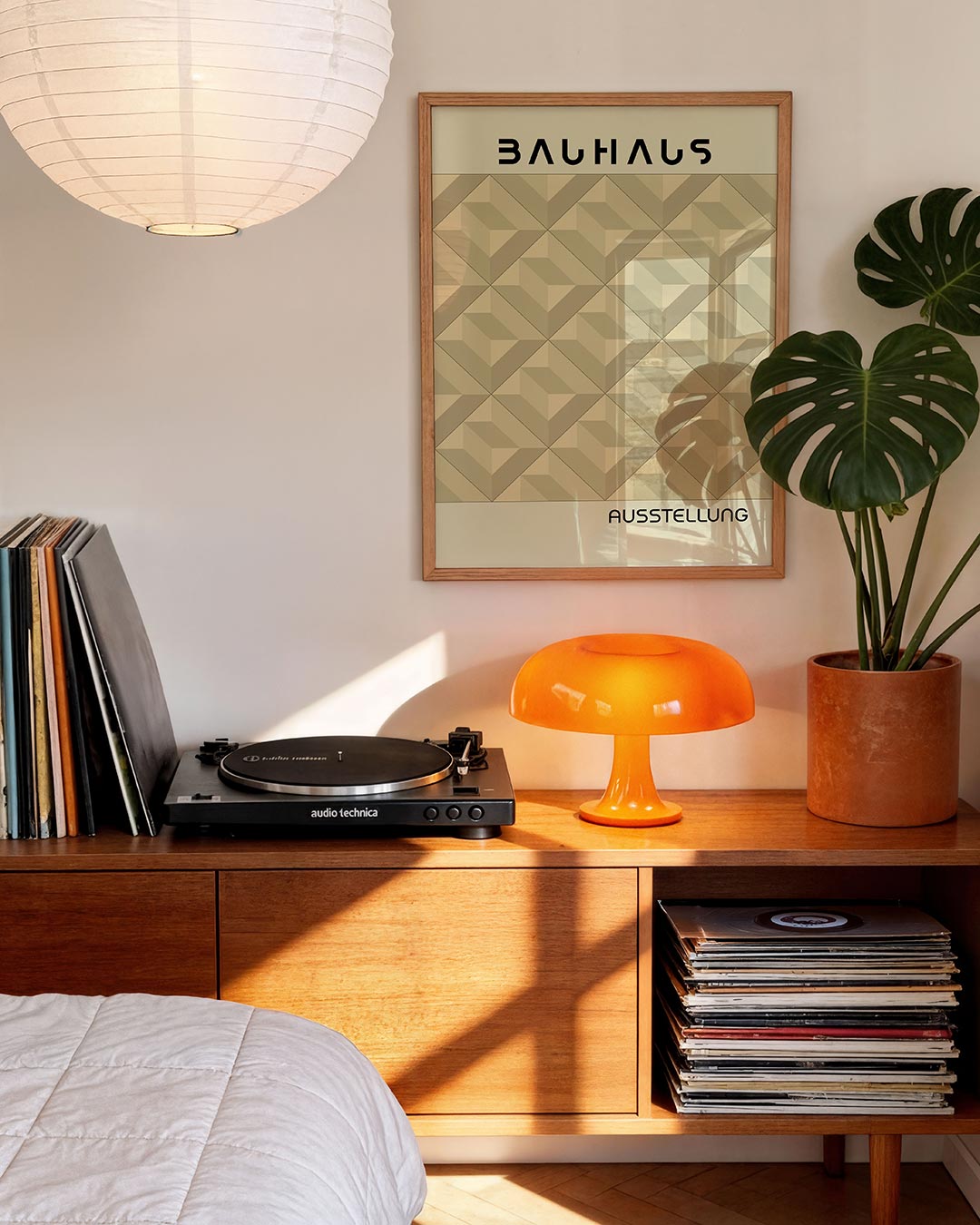 Vormritme en balans – moderne Bauhaus wandkunst als poster