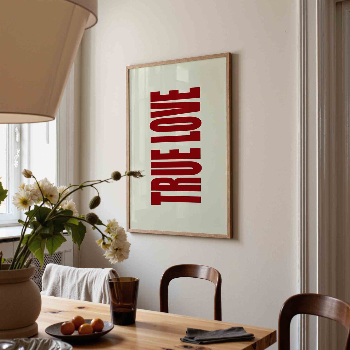 True love – kunst en design poster in portret formaat