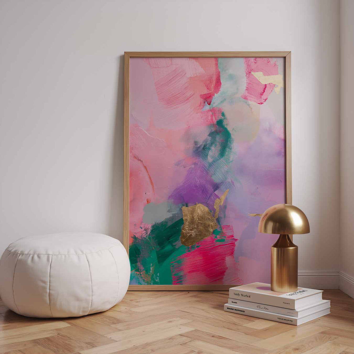 Kleurrijke Abstracte Kunstposter – urban poster in staand formaat