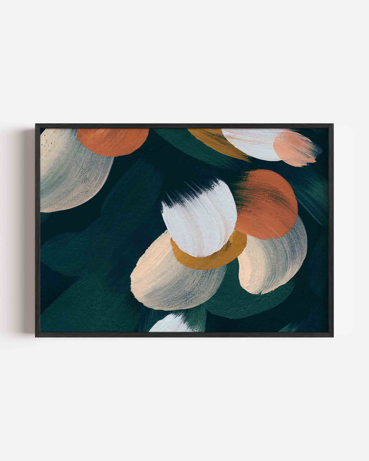 Abstracte penseelstreken – schilderkunst landscape poster als wanddecoratie