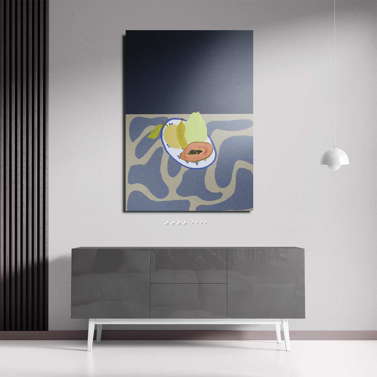 Tropische Vruchtenpracht – staande wandkunst voor woonkamer of interieur
