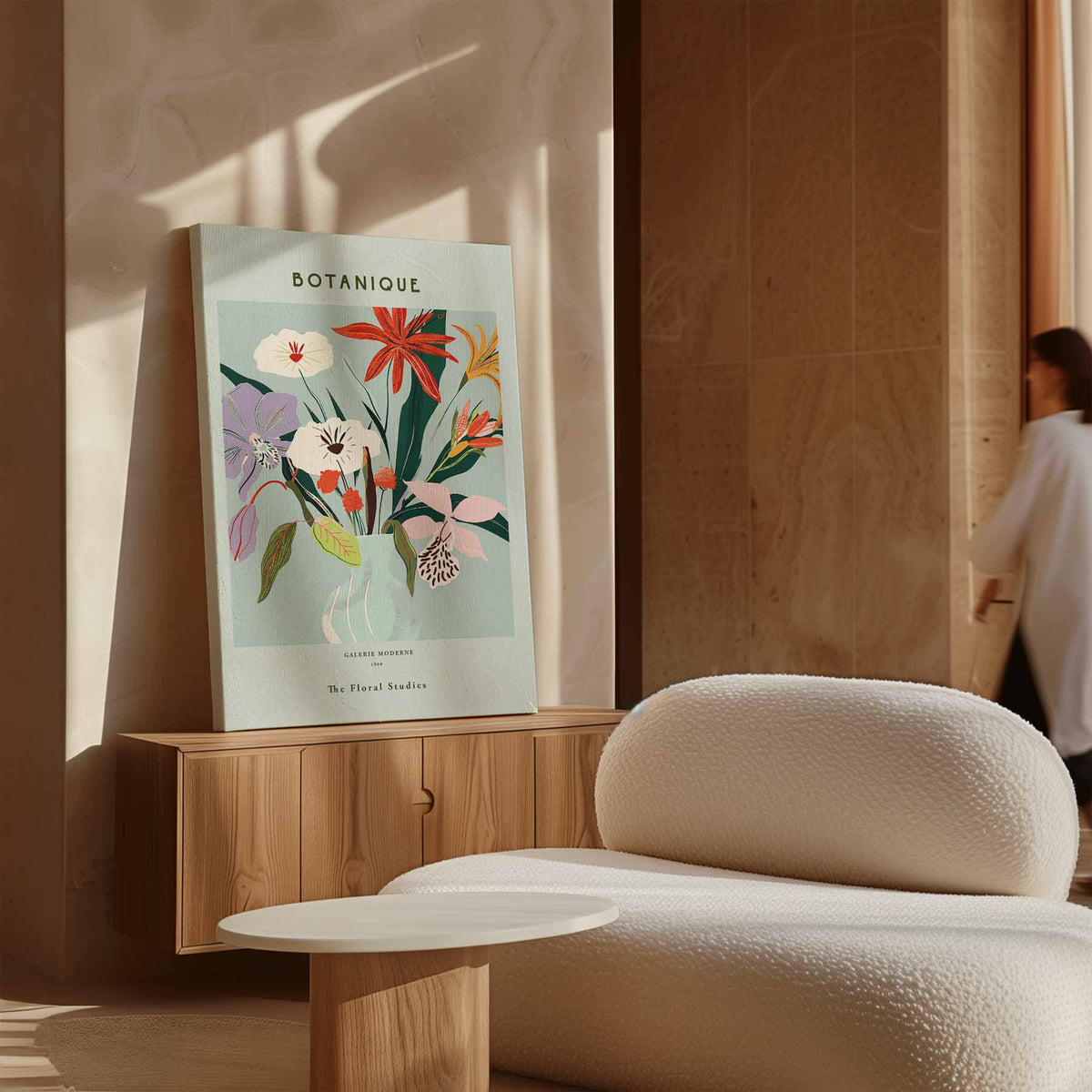 Botanic Bliss Bloemenkunst – staand kunstwerk voor modern interieur