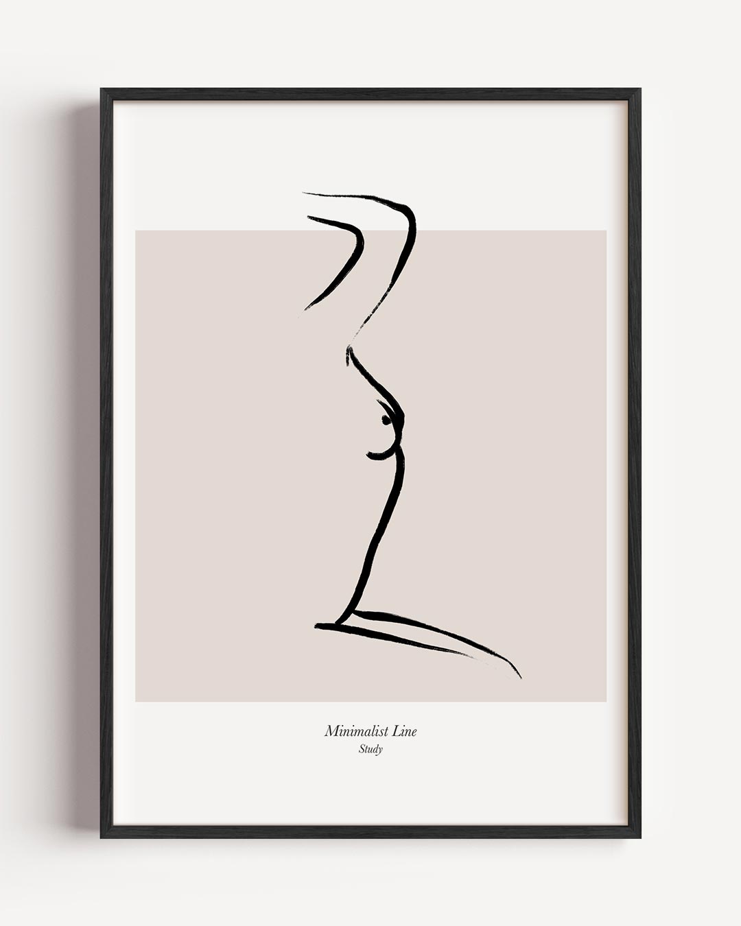 Minimalistische Lijnkunst – lijntekening portret poster als wanddecoratie