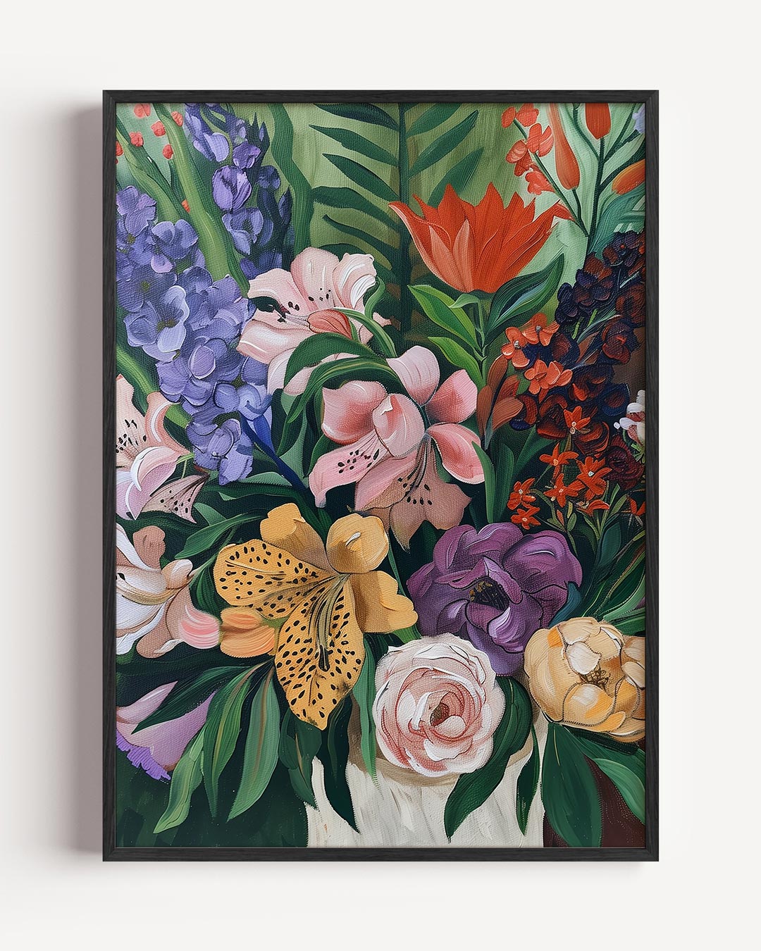 Bloemenpracht Wanddecoratie – zomer portret poster als wanddecoratie