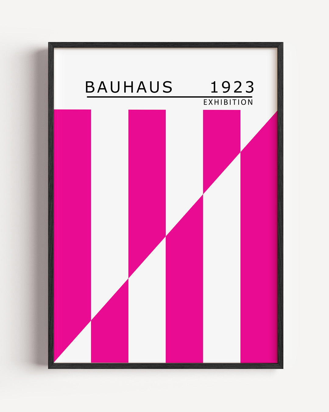 Kleurvlakken en lijnen – staande Bauhaus poster als wanddecoratie