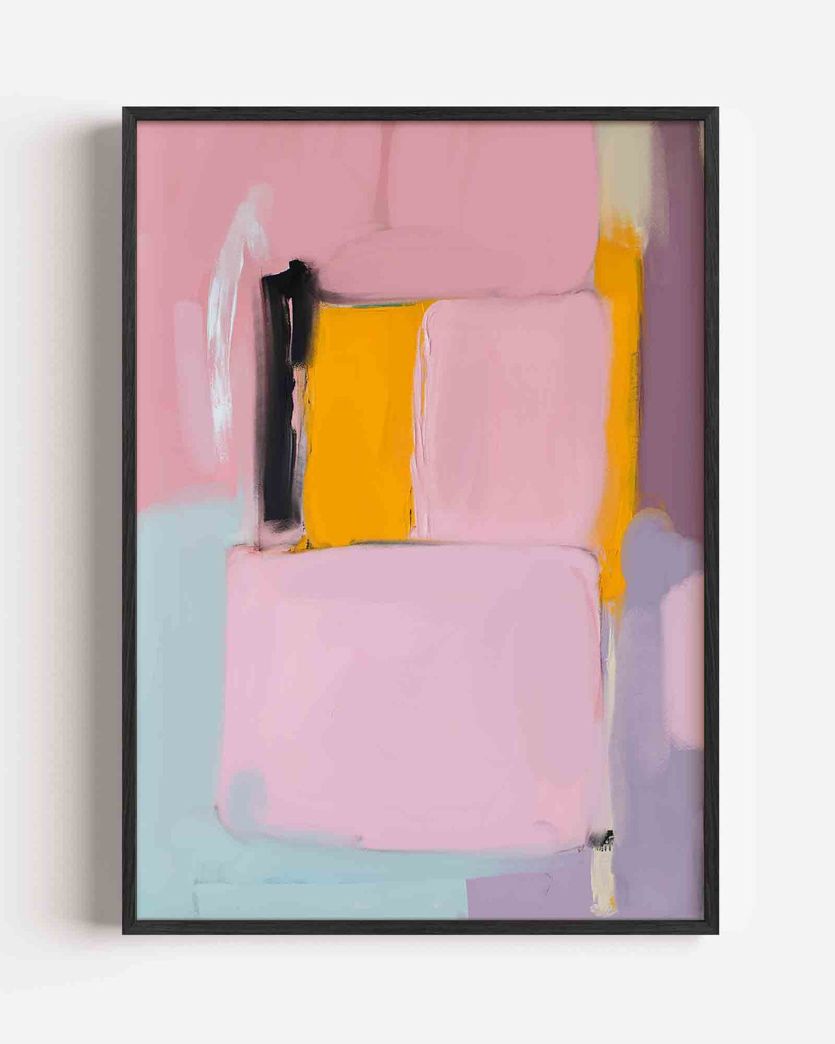 Abstracte vormen – Kunst & Design poster als staande wanddecoratie