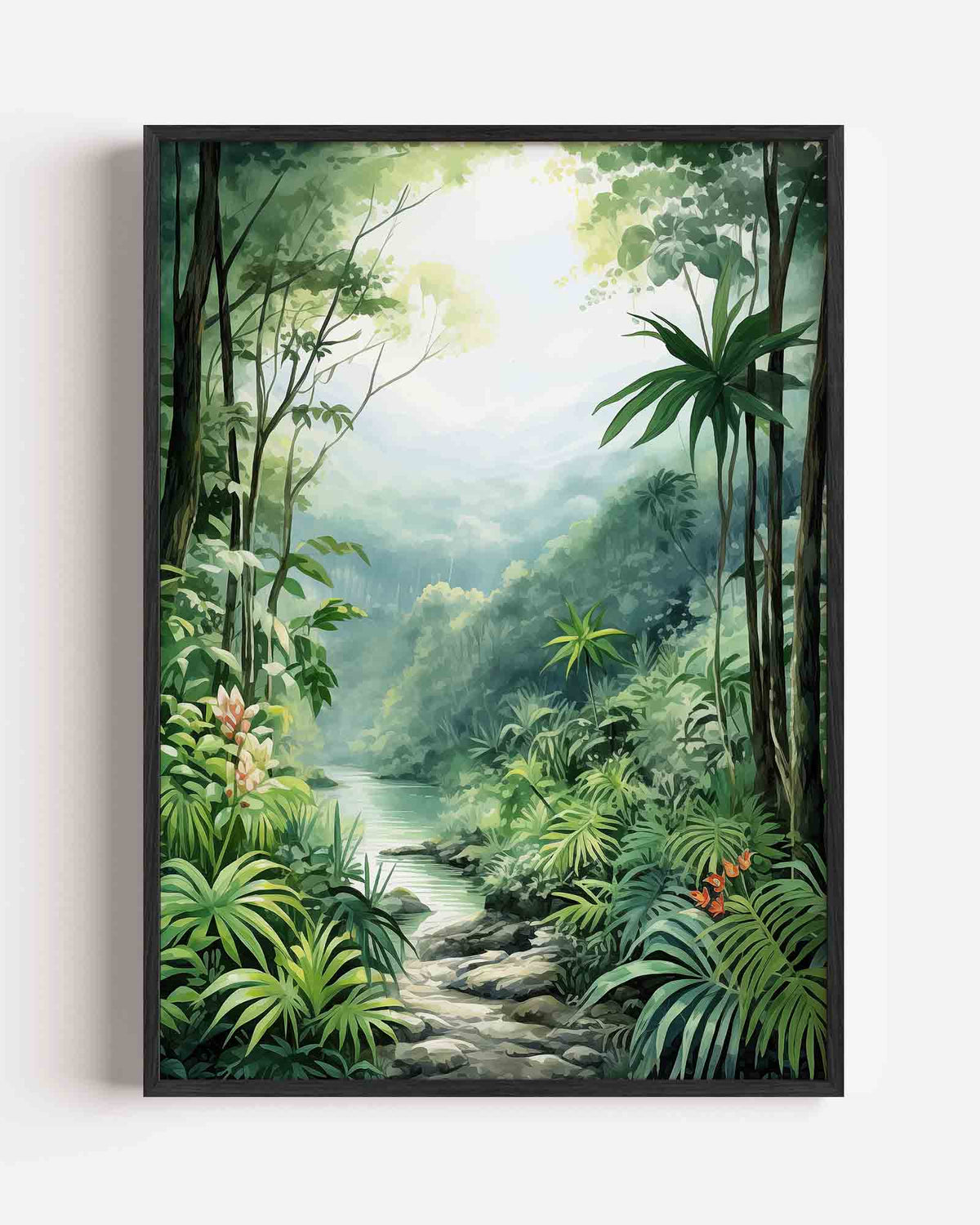 Weelderige jungle – jungle portret poster als wanddecoratie