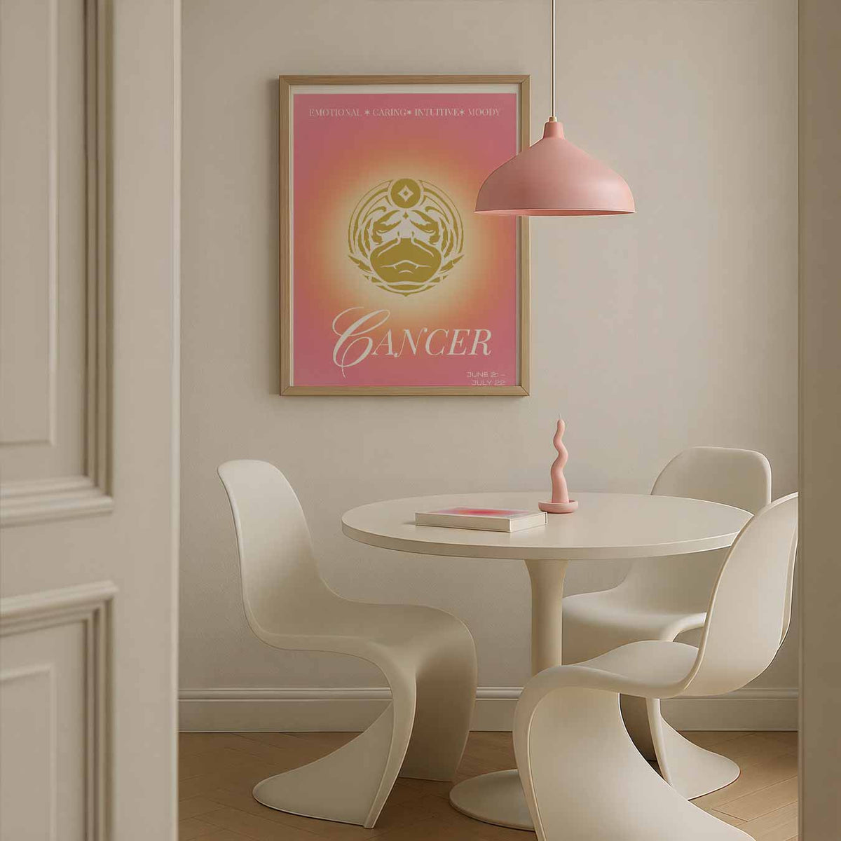 Stijlvolle Kreeft Sterrenbeeld – rustgevende wandkunst als portret poster
