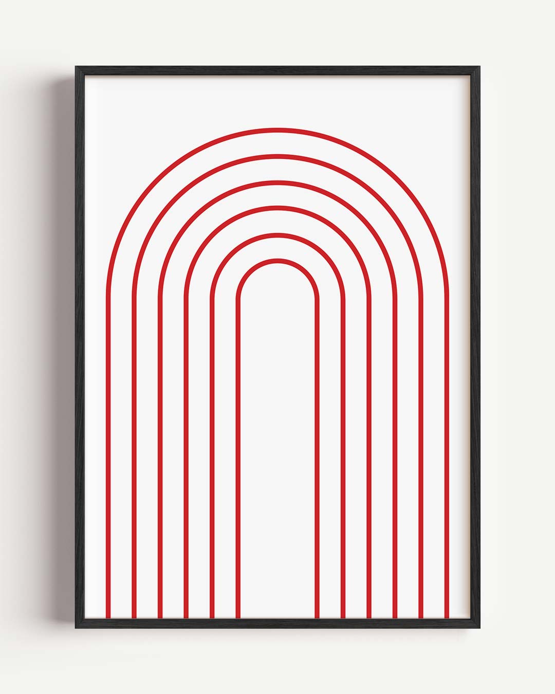 Modern Minimalistische Boog – kleurrijke abstracte portret poster als wanddecoratie