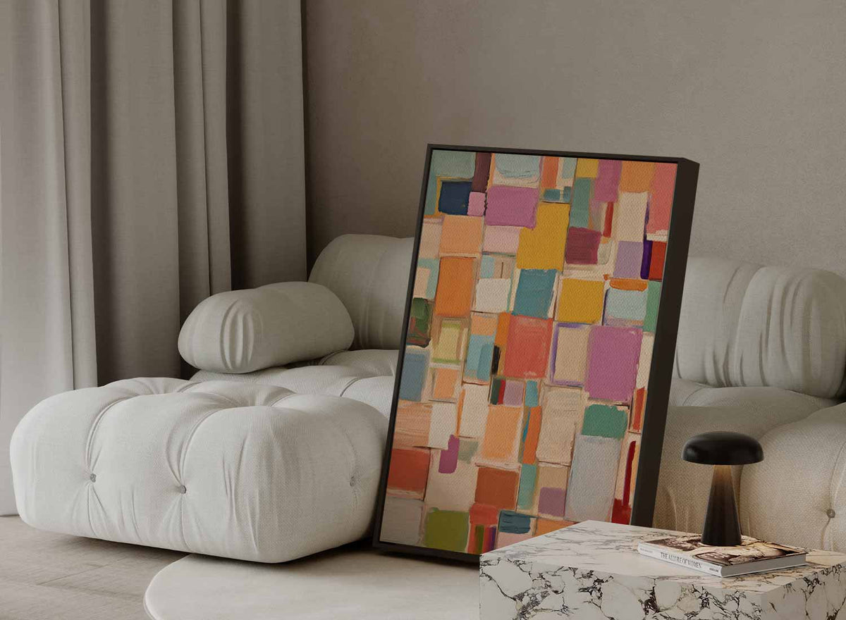 Kleurrijke Harmonie – portret kunstwerk als wanddecoratie, afbeelding 13