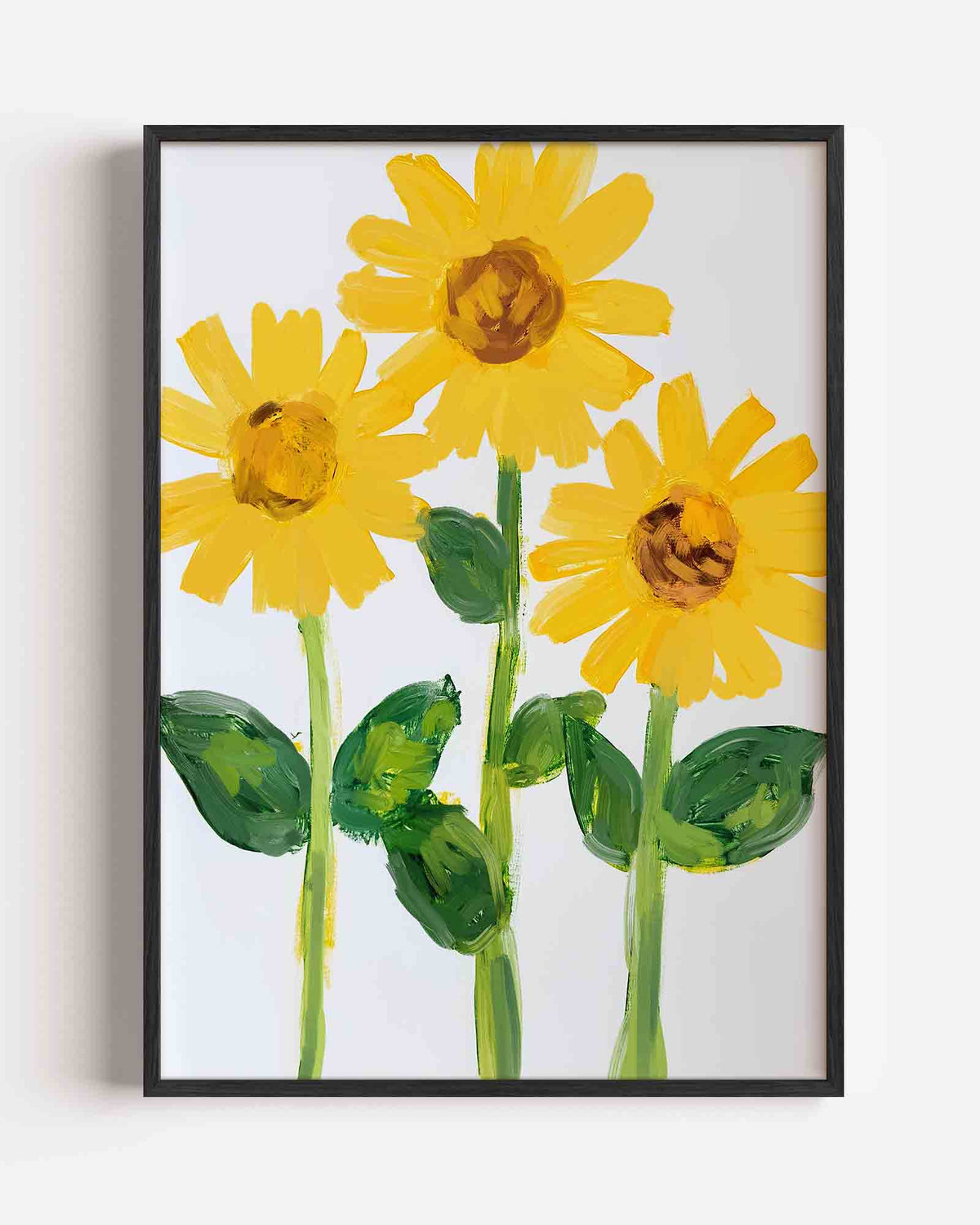 Zonnebloemen – bloemen portret poster als wanddecoratie