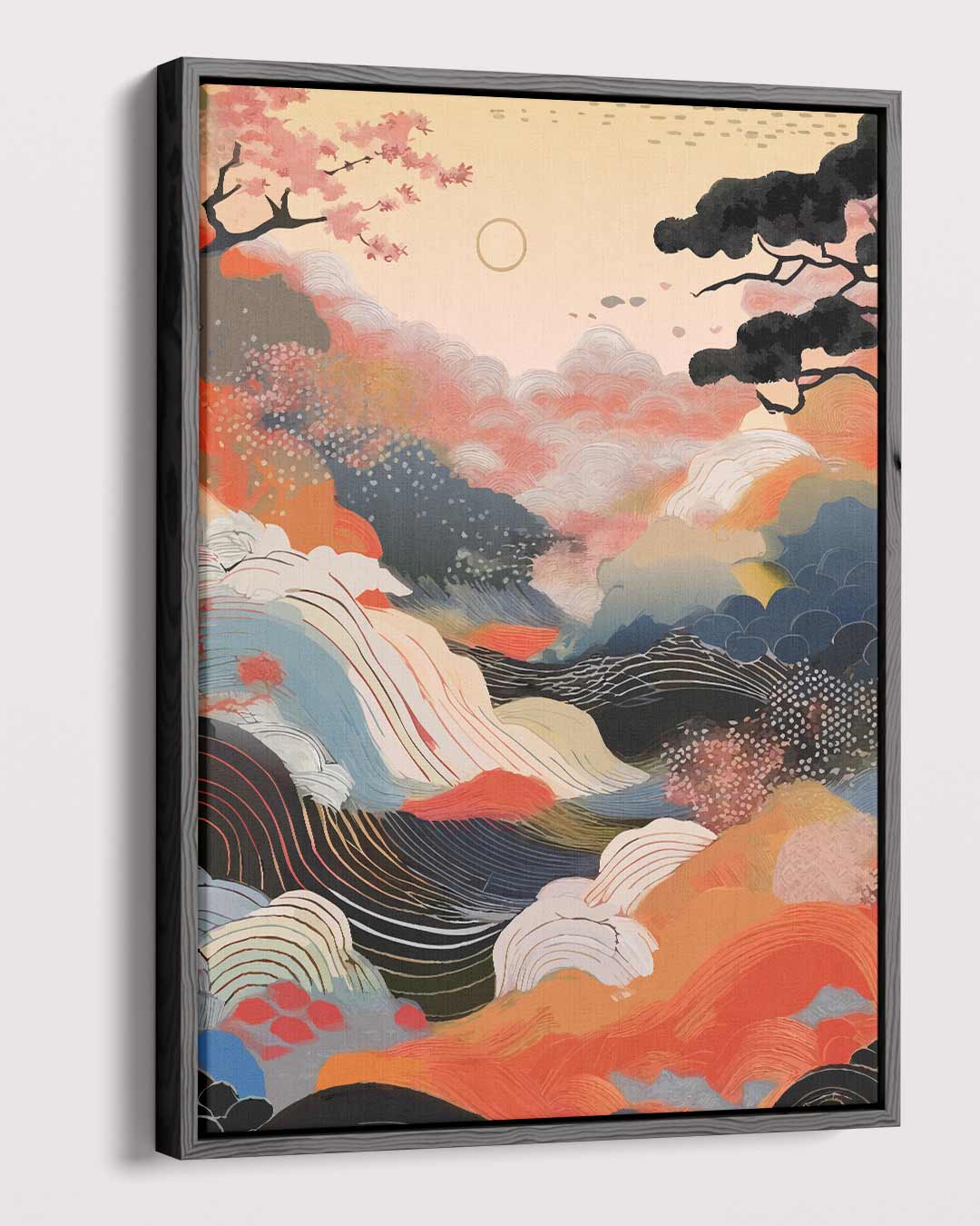Kleurrijke Horizon – dibond kunstwerk als wanddecoratie