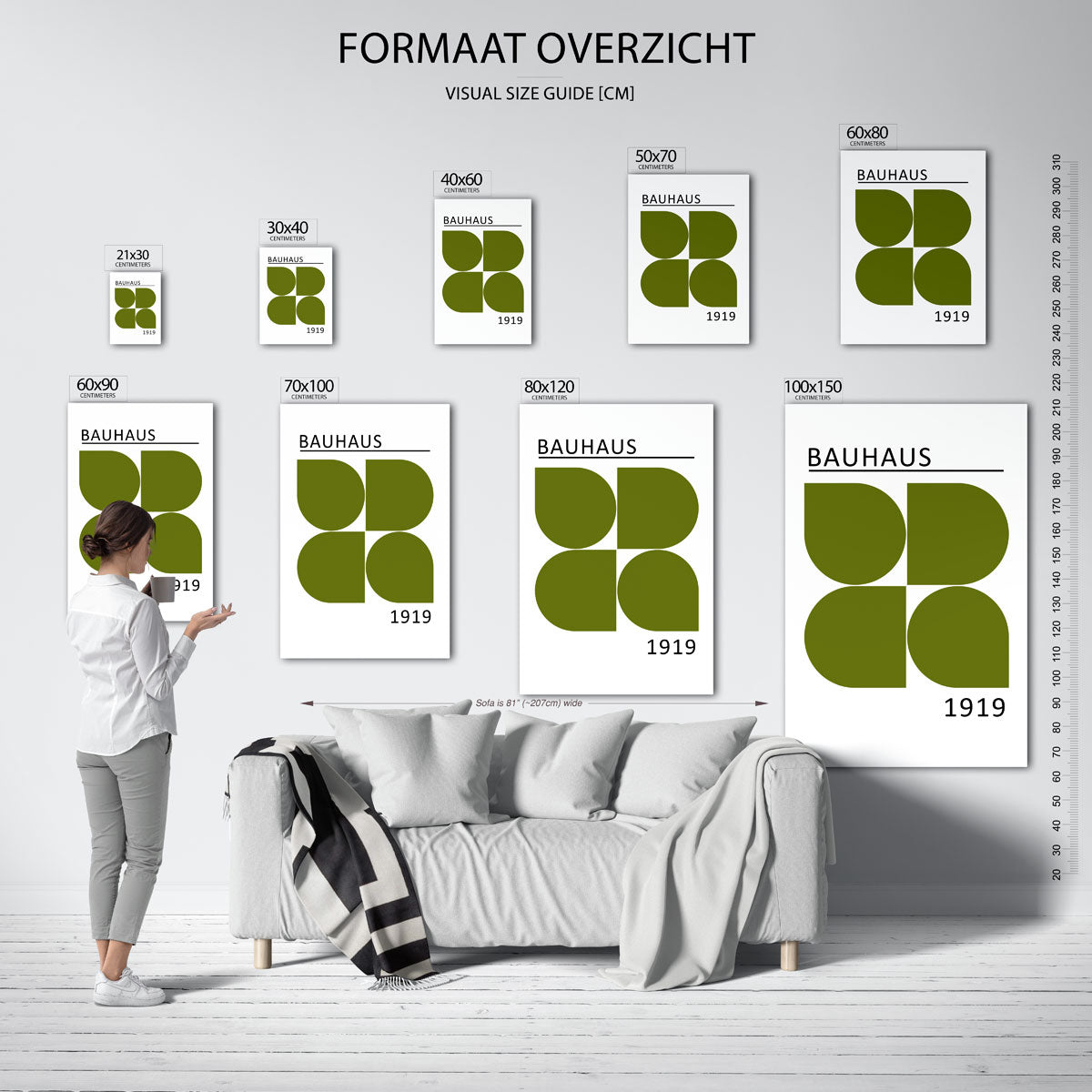 Vorm en balans – Bauhaus poster als moderne geometrische wanddecoratie